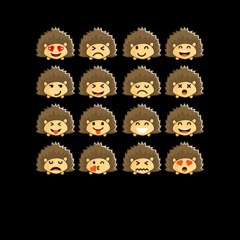 Hérisson Émotion Différente Cool Chemise - Drôle