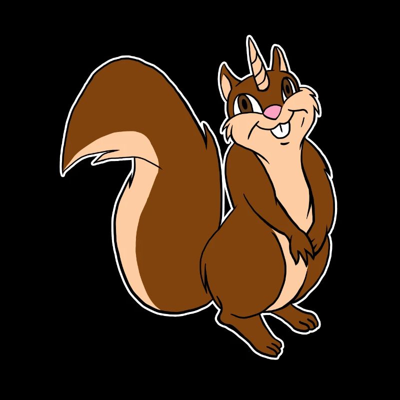 Eichhörnchen Lustiges Eichhörnchen Einhorn Streifenhörnchen Wortspiel