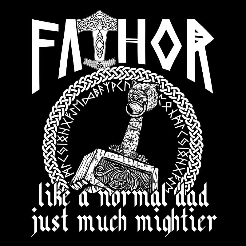 Wikinger Papa Vathor Mächtiger Hammer Mjölnir