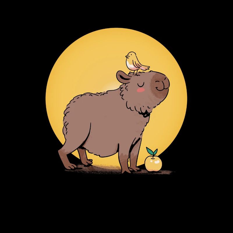 Cute Don't be Worry, Be Cappy Capybara