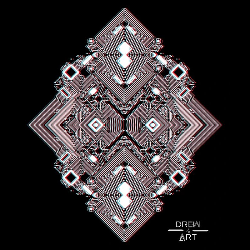 CIRCUIT PRINTED 1 3D white