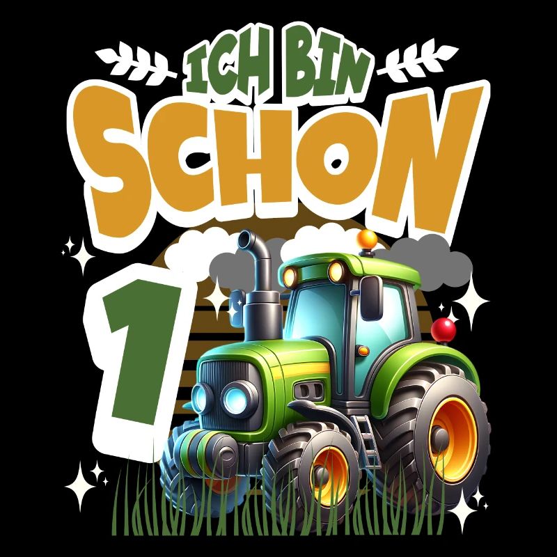 Traktor 1. Geburtstag Kindergeburtstag