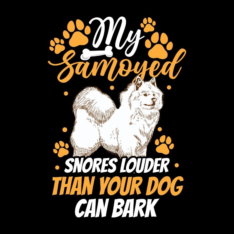 Samoyède ronfle bruyamment Samoyède Spitz Samoyède