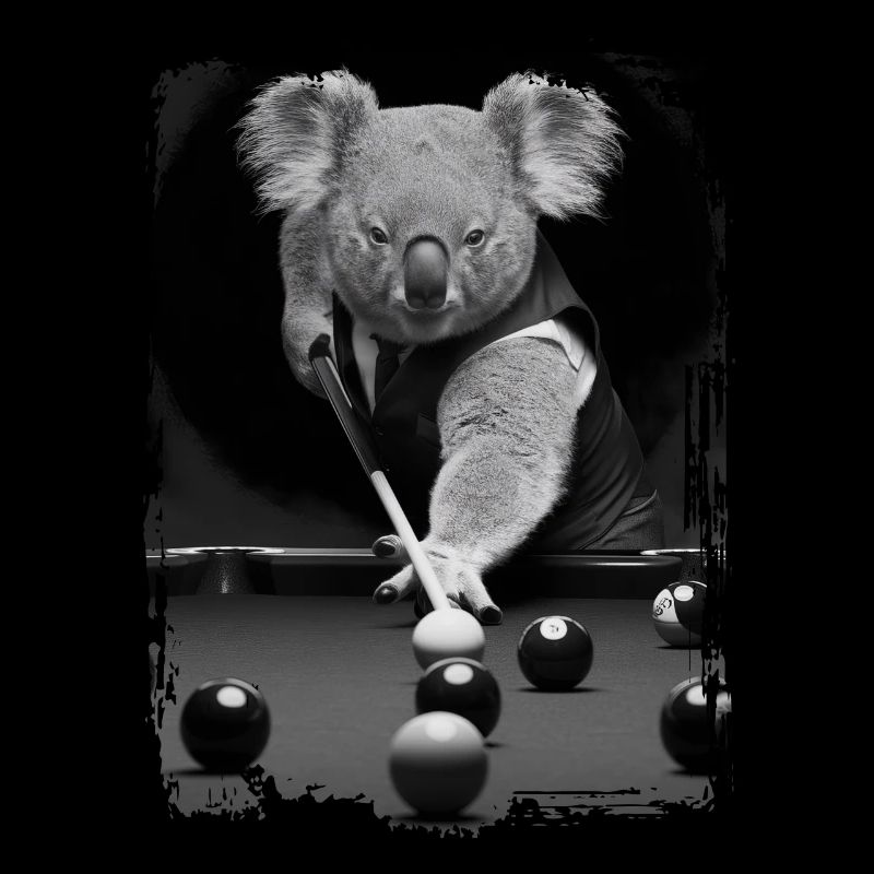 Koala spielt Billard Geschenk