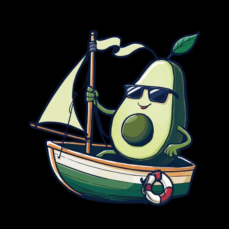 Obst Avocado Bootfahren Geschenk