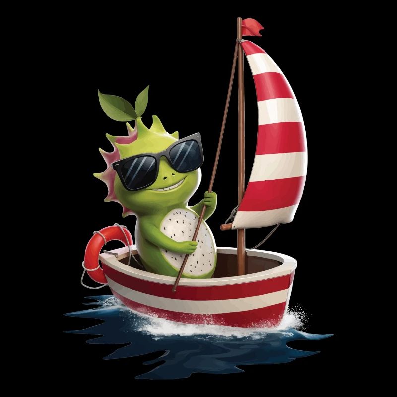 Obst Drachenfrucht Bootfahren Geschenk
