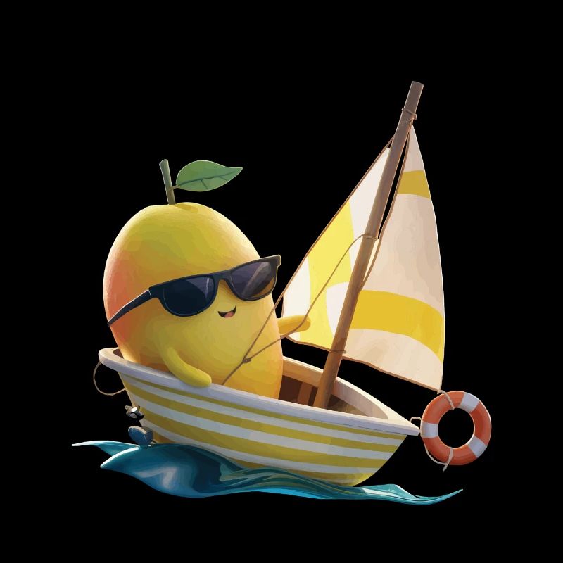 Obst Mango Bootfahren Geschenk