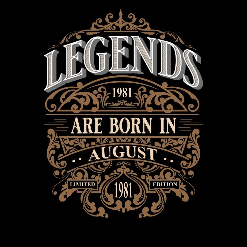 1981 Août Né Anniversaire Année de naissance