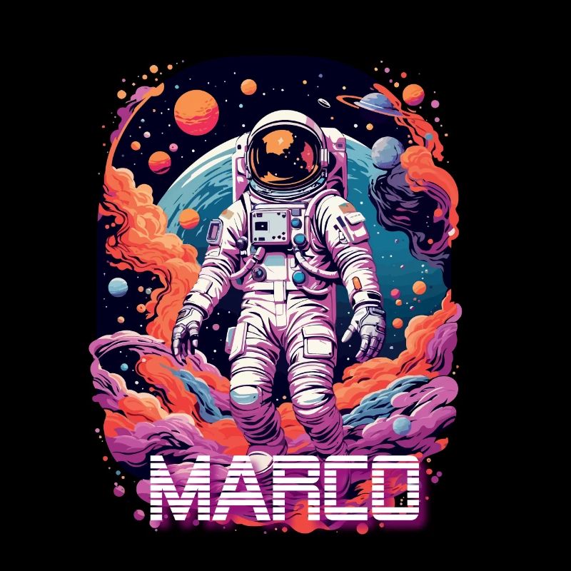MARCO - Schöner Jungen Name mit coolem Astronaut