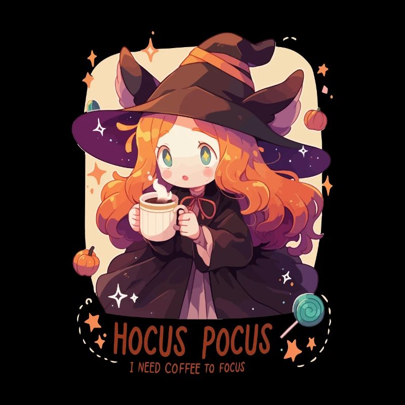 Hocus Pocus Sorcière Café Citrouilles Halloween