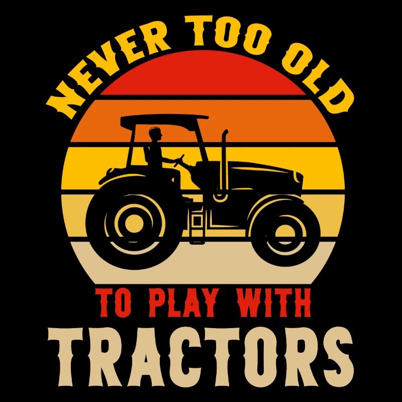 Never to old to play with Tractor