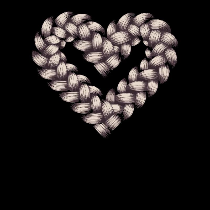 Cable Knit Heart Cable Knit Frame