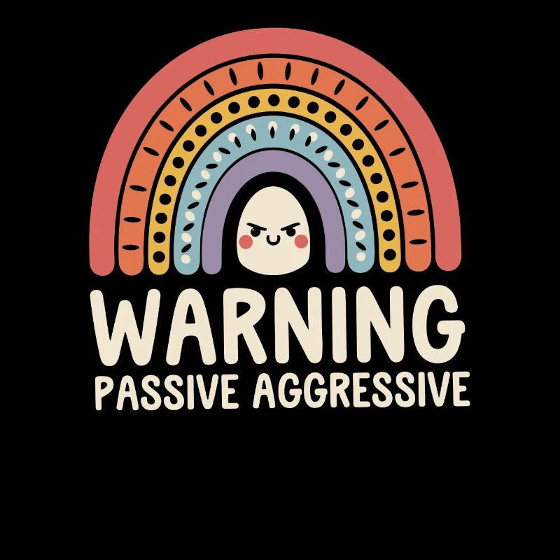 Caution Passive Aggressive Rainbow