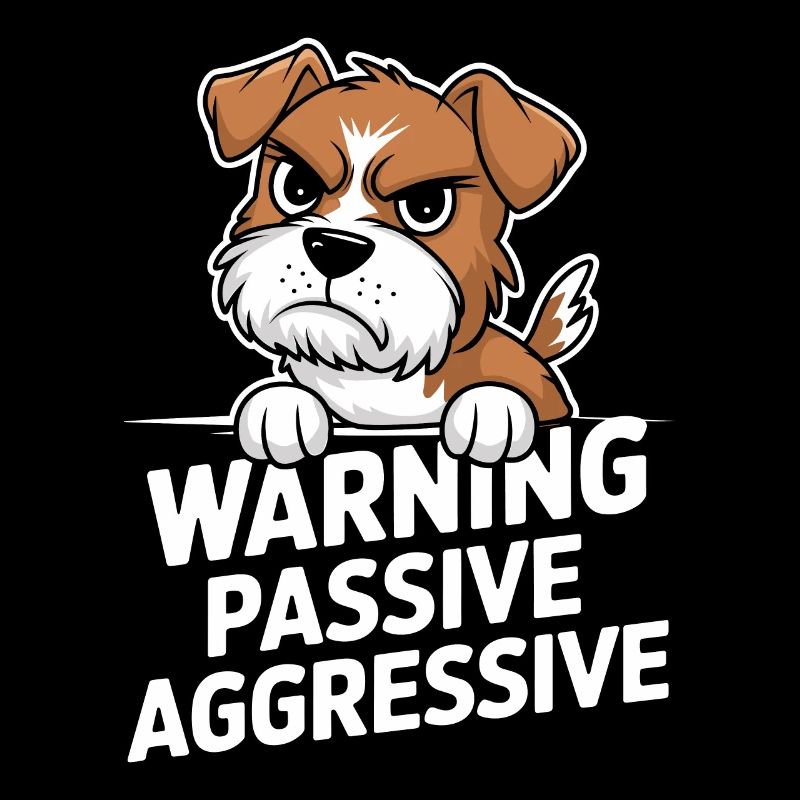 Warning Passive Aggressive Dog