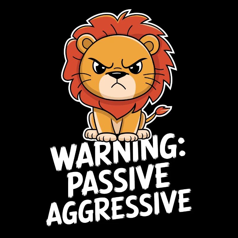 Warnung Passiv Aggressiv Löwe