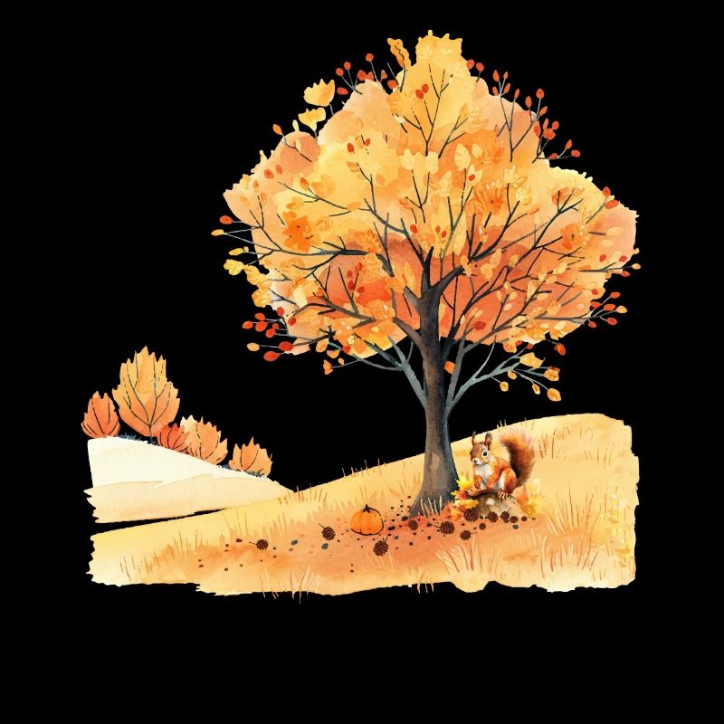 Herbst Eichhörnchen Autumn Squirrel