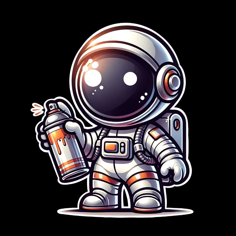 Graffiti Sprayer Astronaut