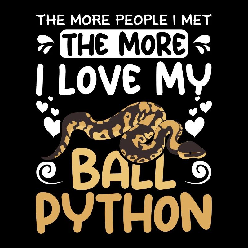 plus je rencontrais de gens, plus j’aime mon python royal