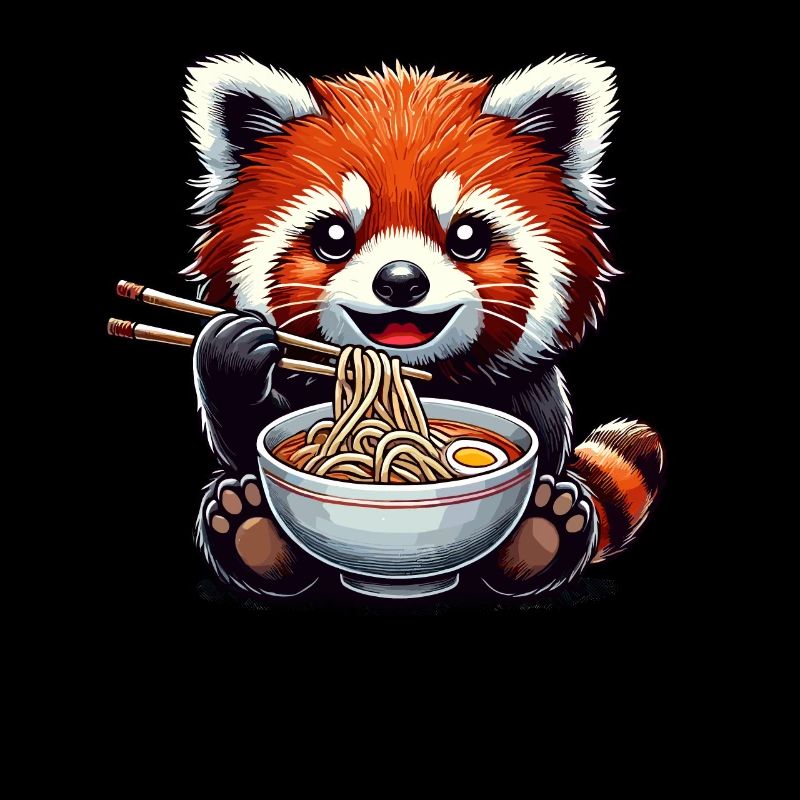 Red Panda, Red Panda, Panda Bear, Ramen Noodles