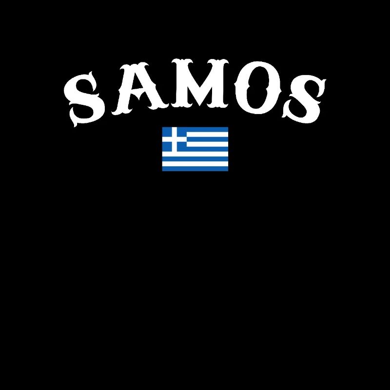 Samos Grèce Drapeau grec Grec