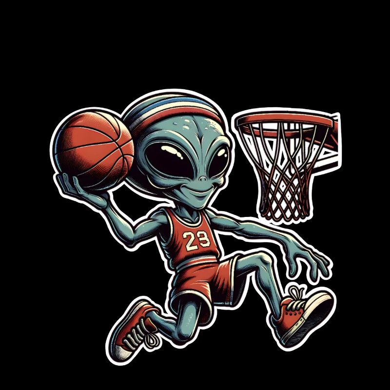 Alien Basketball Dunking