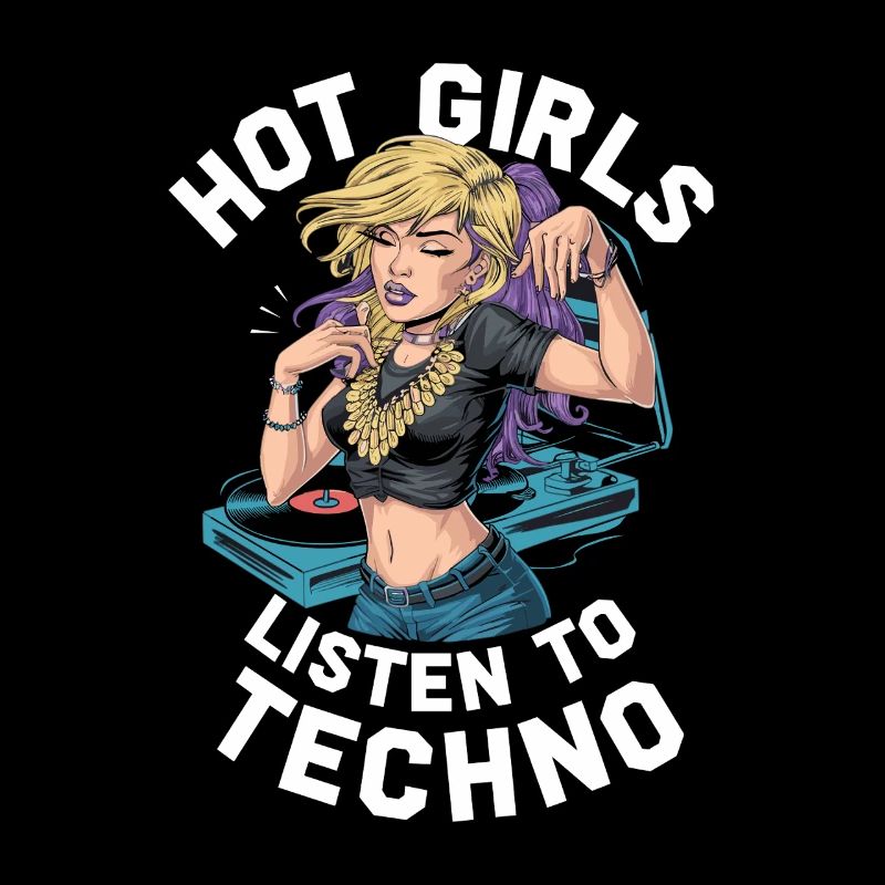Les filles qui aiment écouter de la musique techno et