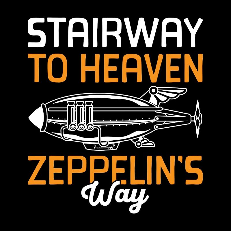 Dirigeable Zeppelin vintage 70 ans