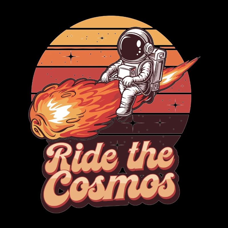 Astronaut on meteor