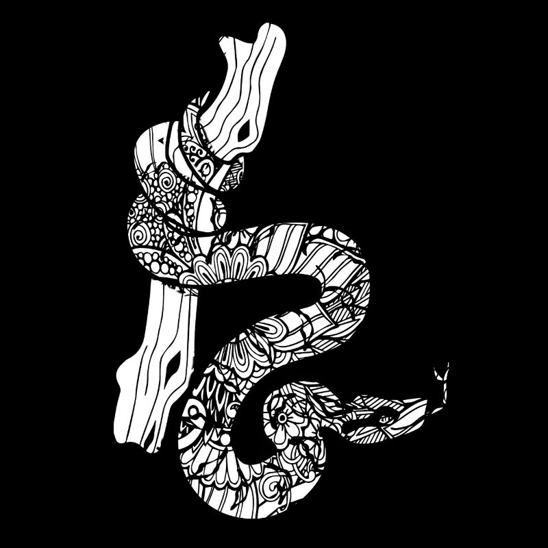 Boa Constrictor Floral Pattern