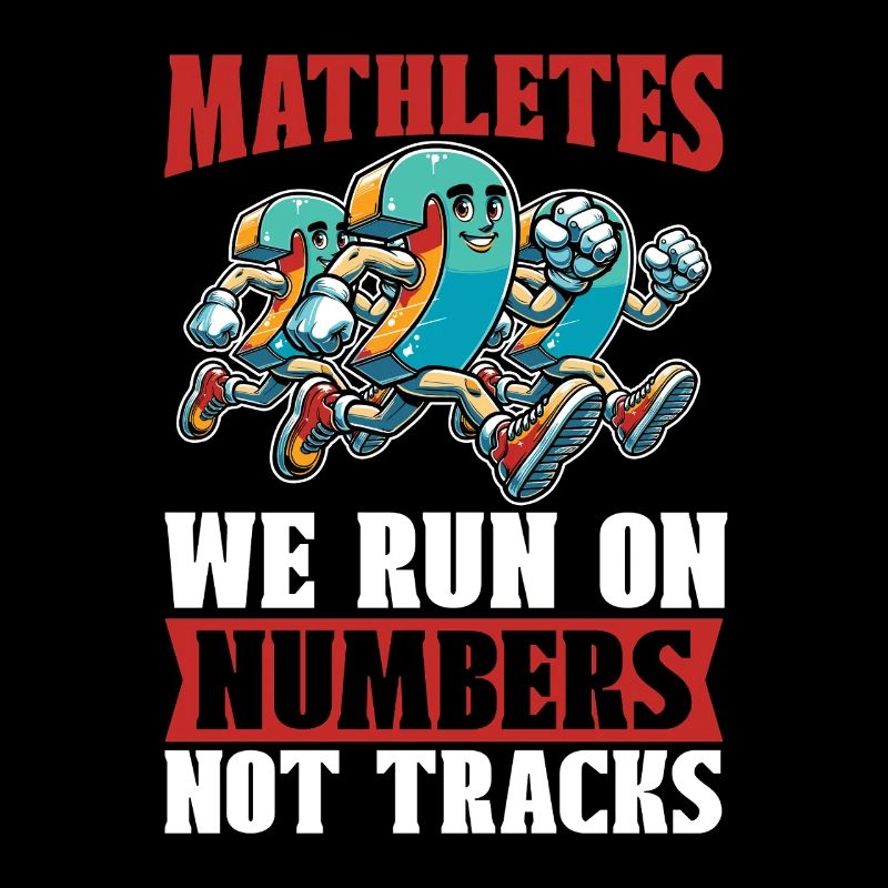 Mathématicien Mathlètes Nous courons sur Statisticien