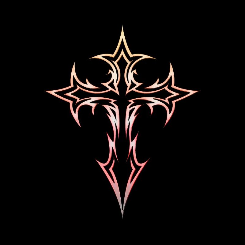 Goth Kreuz Y2K Emo Kreuz Gothic Aesthetic