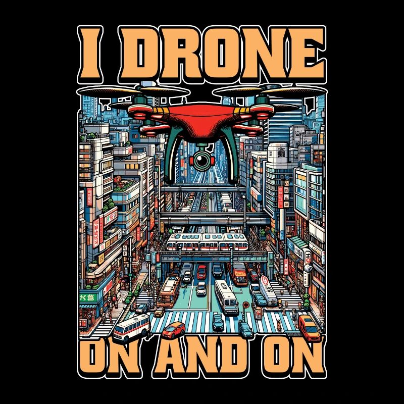 Drone Enthusiast I Drone On And On Quadcopter