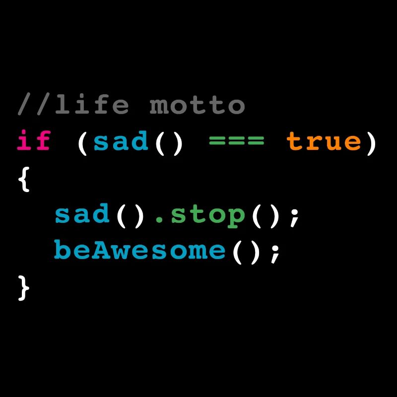 life motto code joke