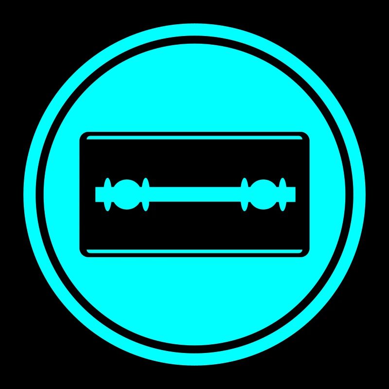 Razor Blade Icon Circle