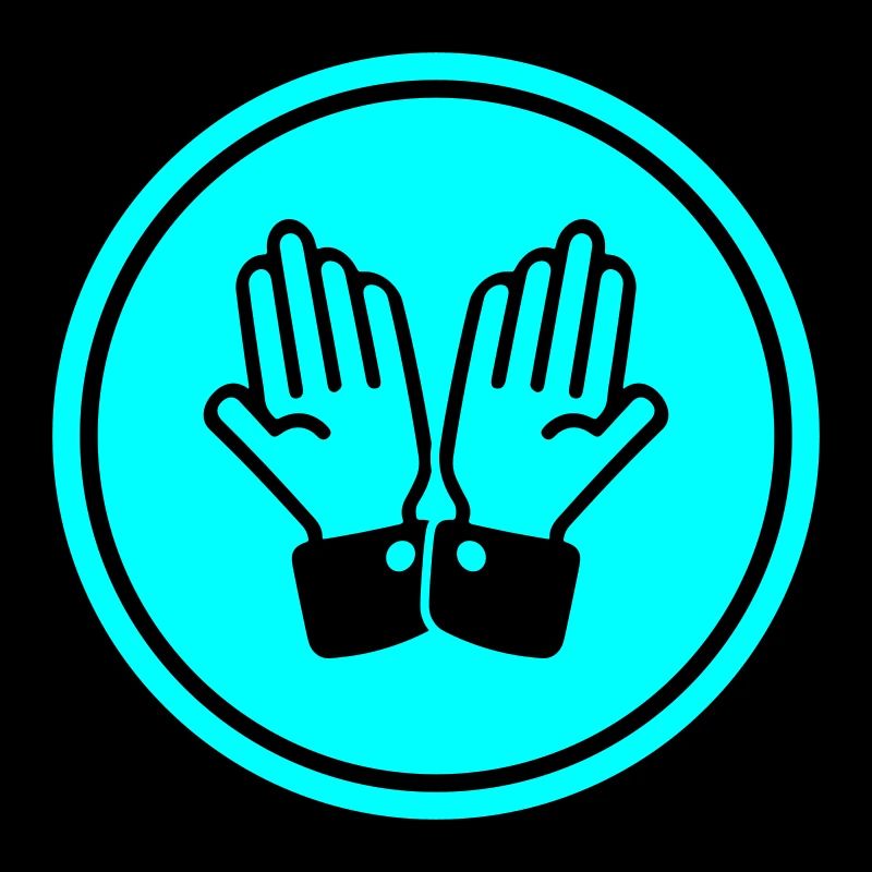 hands praying circle