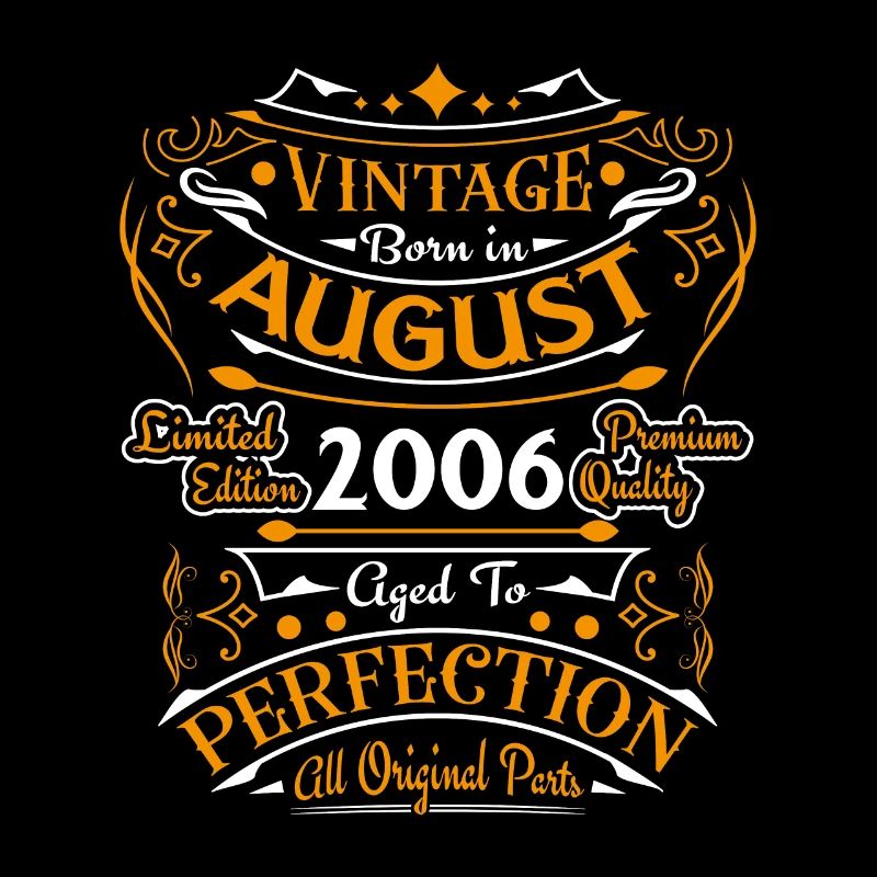 August 2006 Vinatge Birthday Gift