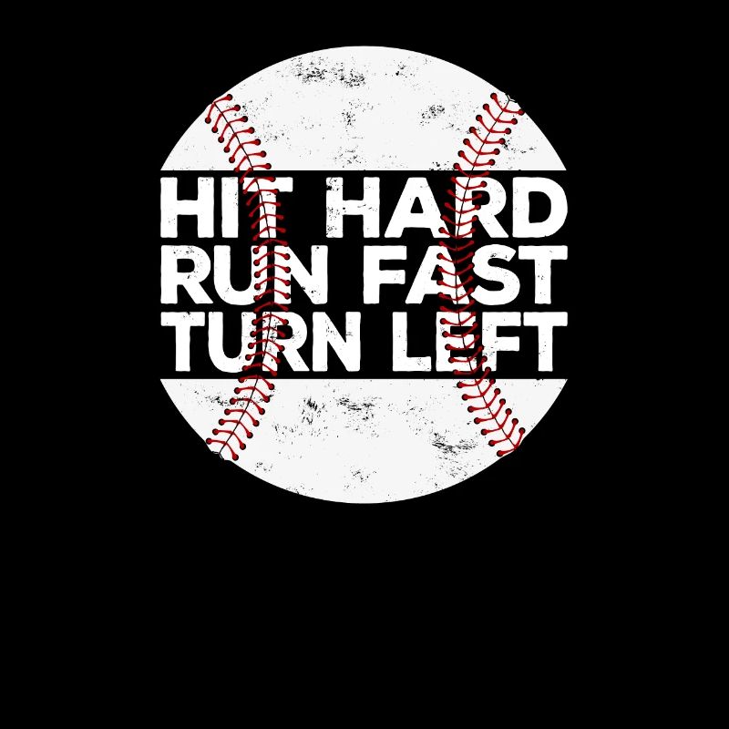 Frapper Dur Courir Rapide Tourner À Gauche Baseball Baseball