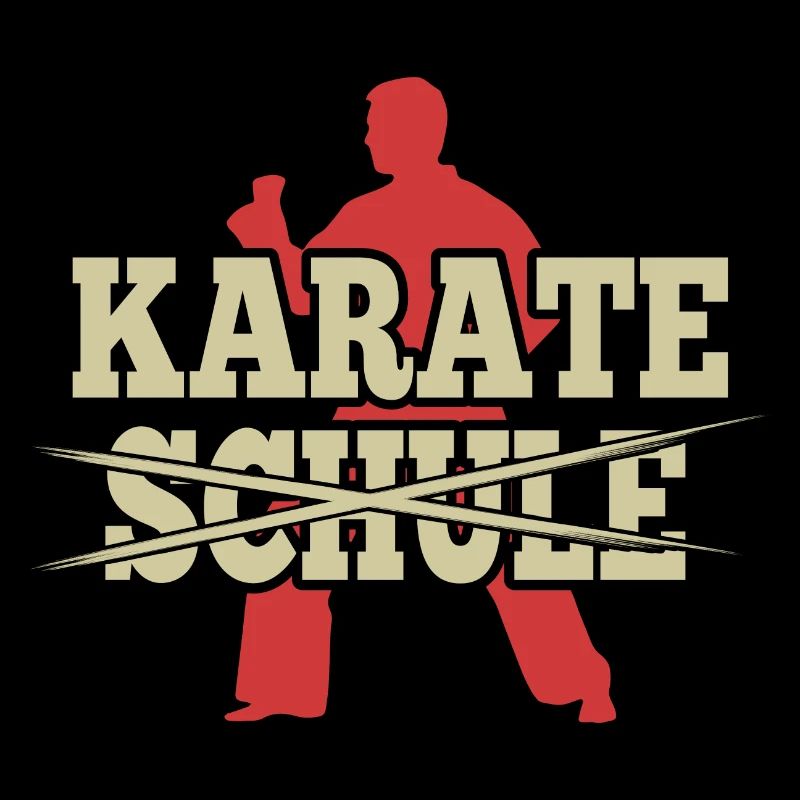 Karate Statt Schule Karatekämpfer Geschenkidee