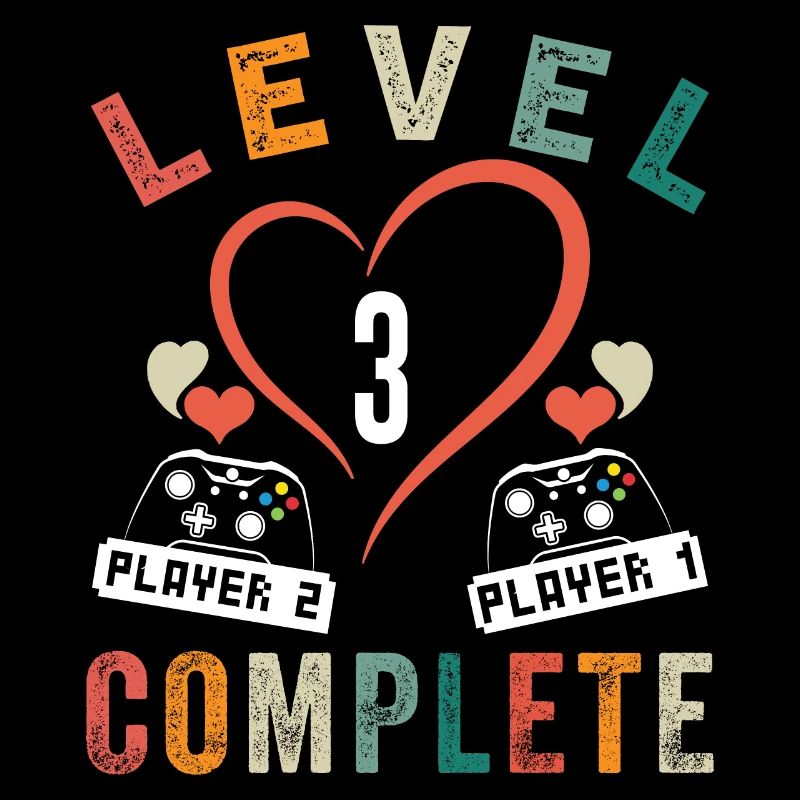 Level 3 Complete 3rd Anniversary 3 Year Old Wedding