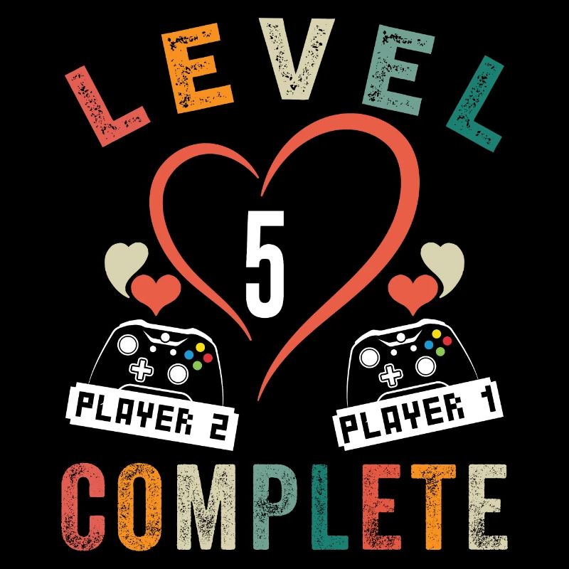 Level 5 Complete 5th Anniversary 5 Years Wedding