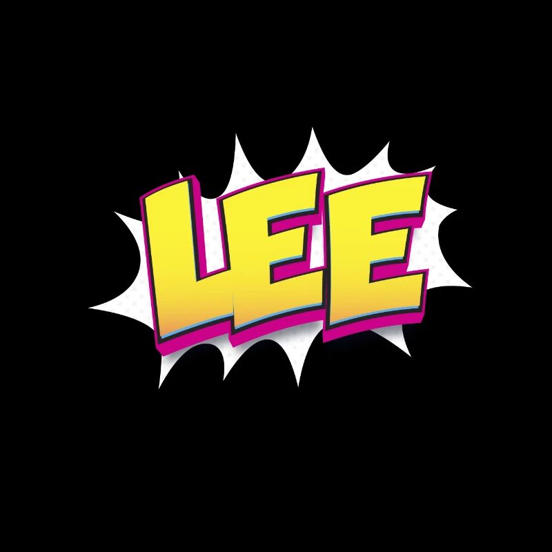 Lee Custom Name Comic Book Style Pop Art, Lee