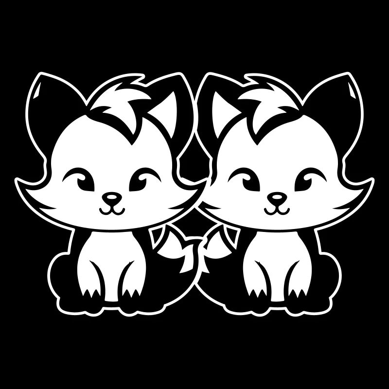Renard mignon Mignon Bébé
