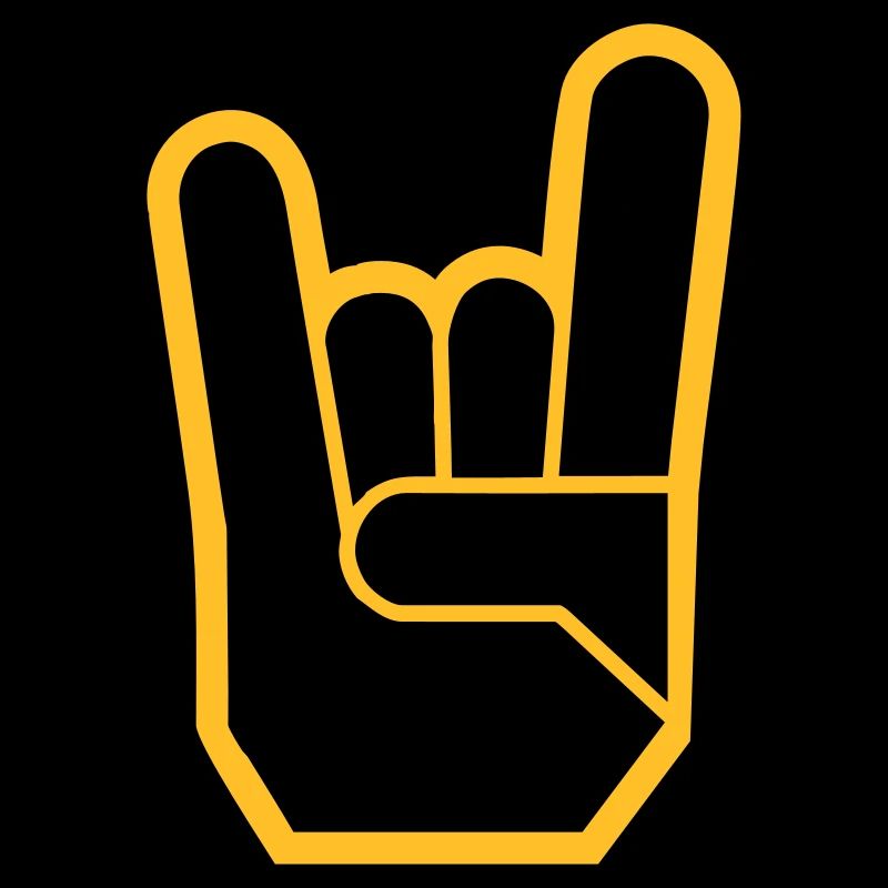 Rock Hand Pommesgabel Devilhand