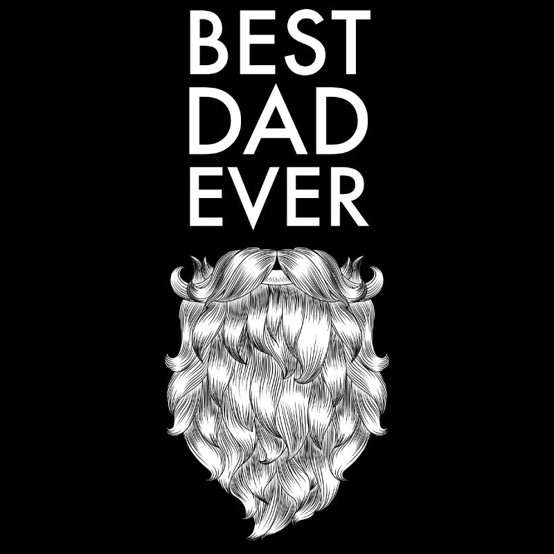 Best Dad Ever Bart Beard Vatertag Spruch