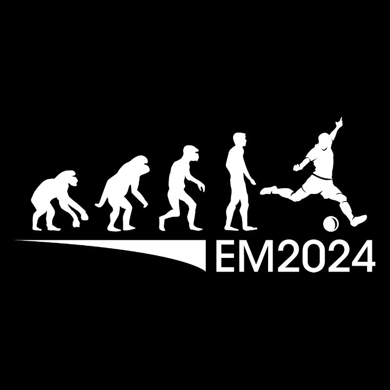 EM 2024 Evolution Fußball Freunde Mannschaft icon