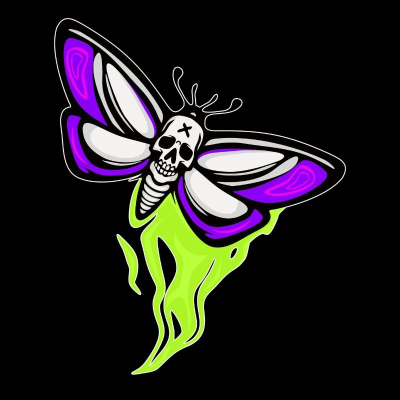 Crâne de papillon de nuit Schaedel