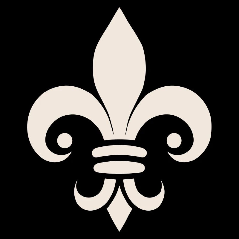 Schlichtes Fleur de lys Design