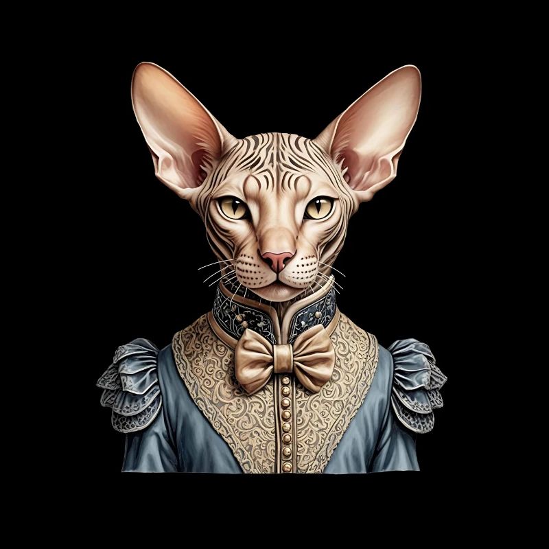 Viktorianische Sphynx-Katze
