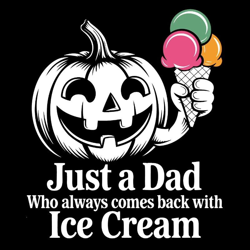 Vater mit Eiscreme Spruch