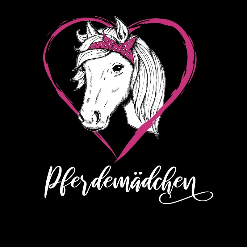 Pferdemädchen Pferde Herz Geschenkidee